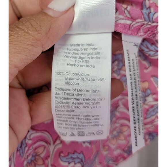 J.Crew Embroidered Cotton Voile Boho Top S - Picture 9 of 9